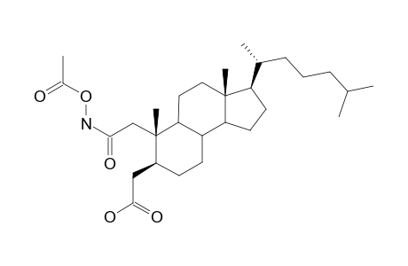 N-Acetoxy-2,3-seco-5.alpha.-cholestane-2,3-dioic acid - 2-amide