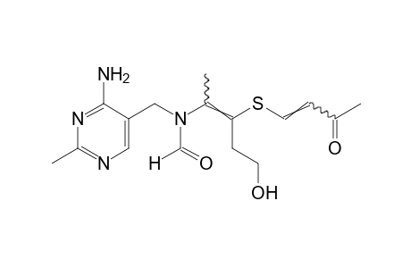 N-[(4-amino-2-methyl-5-pyrimidinyl)methyl]-N-{4-hydroxy-1-methyl-2-[(3-oxo-1-butenyl)thio]-1-butenyl}formamide