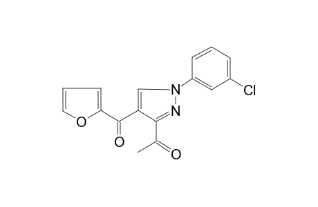 Ethanone, 1-[1-(3-chlorophenyl)-4-(2-furoyl)-pyrazol-3-yl]-