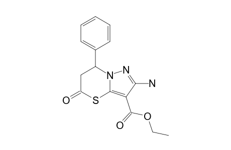 2-AMINO-3-OXO-7-PHENYL-6,7-DIHYDRO-5H-PYRAZOLO-[5,1-B]-[1,3]-THIAZINE-3-CARBOXYLIC-ACID-ETHYLESTER