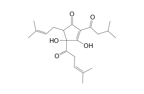 2-Cyclopenten-1-one, 3,4-dihydroxy-5-(3-methyl-2-butenyl)-2-(3-methyl-1-oxobutyl)-4-(4-methyl-1-oxo-3-pentenyl)-