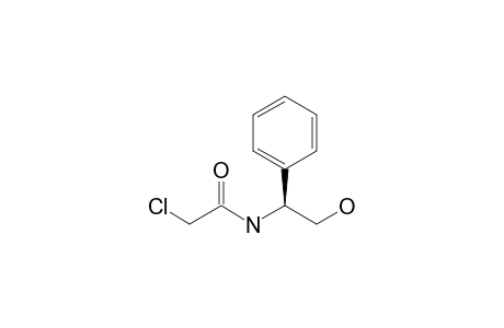 2-Chloranyl-N-[(1S)-2-oxidanyl-1-phenyl-ethyl]ethanamide