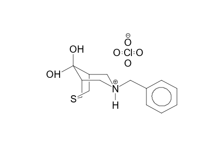 7-BENZYL-1-THIA-7-AZABICYCLO[3.3.1]NONAN-9,9-DIOL HYDROPERCHLORATE