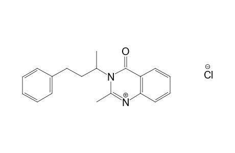 2-METHYL-3-(1-METHYL-3-PHENYLPROPYL)-4(3H)-QUINAZOLINONE, MONOHYDROCHLORIDE