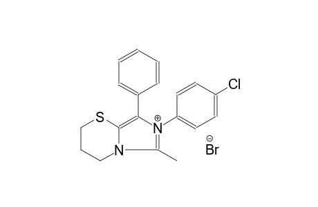 7-(4-chlorophenyl)-6-methyl-8-phenyl-3,4-dihydro-2H-imidazo[5,1-b][1,3]thiazin-7-ium bromide