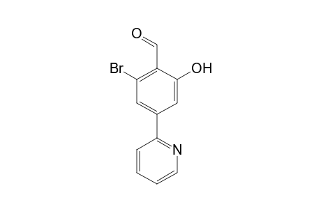 2-bromo-6-hydroxy-4-(pyridin-2-yl)benzaldehyde