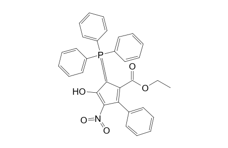 Ethyl 4-Hydroxy-3-nitro-2-phenyl-5-(triphenylphosphoranylidene)cyclopenta-l,3-diene-l-carboxylate