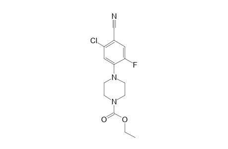 1(2H)-Pyrazinecarboxylic acid, 4-(5-chloro-4-cyano-2-fluorophenyl)tetrahydro-, ethyl ester