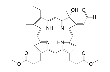 3-Ethyl-7-hydroxy-8-(2-oxoethylidene)-7,8-dihydrodeuteroporphyrin-ix, dimethyl ester