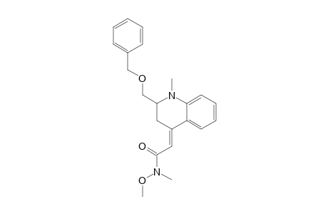 (E)-2-[2-Benzyloxymethyl-1-methyl-2,3-dihydroquinolin-4(1H)-ylidene]-N-methoxy-N-methylacetamide