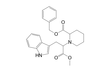 Benzyl 1-[1-(methoxycarbonyl)-2-(3-indolyl)ethyl]pipecolate