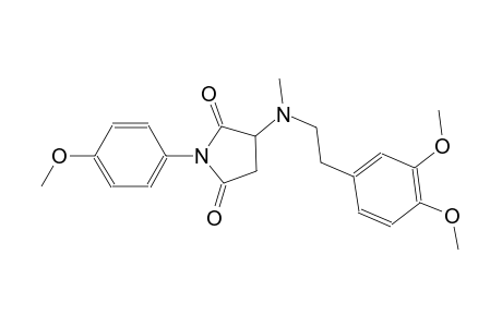 3-[[2-(3,4-dimethoxyphenyl)ethyl](methyl)amino]-1-(4-methoxyphenyl)-2,5-pyrrolidinedione