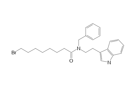 8-Bromanyl-N-[2-(1H-indol-3-yl)ethyl]-N-(phenylmethyl)octanamide