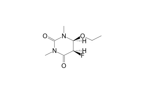 (+/-)-CIS-5-FLUORO-6-ETHOXY-5,6-HYDRO-1,3-DIMETHYLURACIL