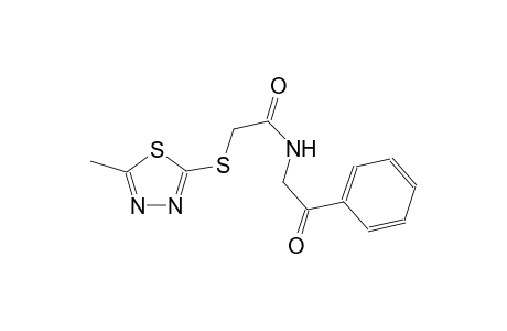 N-Benzoylmethyl-2-(2-methyl-1,3,4-thiadiazol-5-ylthio)acetamide