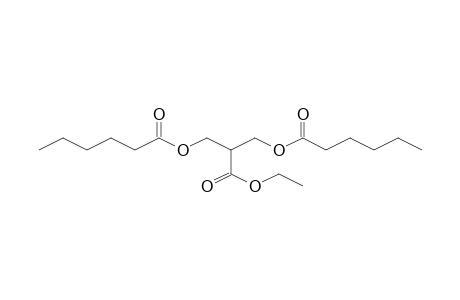 Hexanoic acid, 2-ethoxycarbonyl-3-hexanoyloxypropyl ester