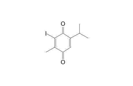 3-Iodo-5-isopropyl-2-methylcyclohexa-2,5-diene-1,4-dione