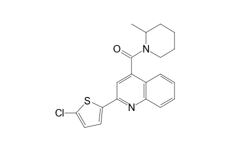 [2-(5-Chloranylthiophen-2-yl)quinolin-4-yl]-(2-methylpiperidin-1-yl)methanone