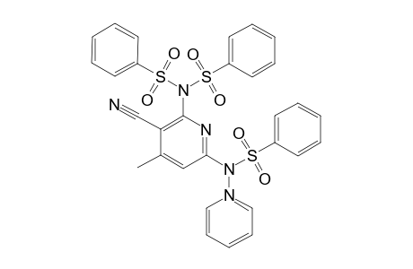 2-BENZENE-SULFONAMIDO-6-BIS-(BENZENE-SULFON)-AMIDO-4-METHYL-PYRIDIN-CARBONITRILE