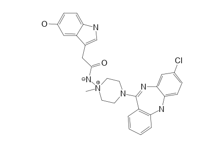 1-[4-(8-CHLORO-5H-DIBENZO-[B,E]-[1,4]-DIAZEPIN-11-YL)-1-METHYLHEXAHYDROPYRAZIN-1-IUM]-1-(5-HYDROXY-1H-INDOL-3-YL)-ACETIMIDE