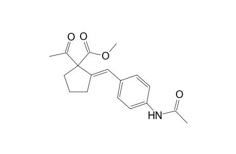 (E)-methyl 2-(4-acetamidobenzylidene)-1-acetylcyclopentanecarboxylate