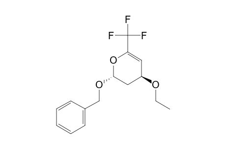 (+,-)-TRANS-2-BENZYLOXY-4-ETHOXY-6-TRIFLUOROMETHYL-3,4-DIHYDRO-2H-PYRAN