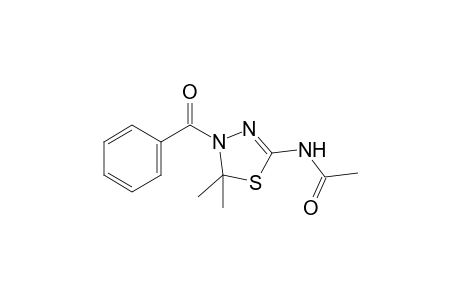 N-(4-benzoyl-5,5-dimethyl-delta^2-1,3,4-thiadiazolin-2-yl)acetamide