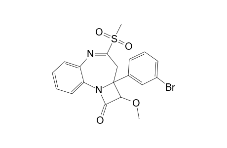 2A-(m-BROMO-PHENYL)-4-METHYLSULFONYL-2-METHOXY-1,2,2A,3-TETRAHYDRO-AZETO-[1,2-A]-[1,5]-BENZODIAZEPIN-1-ONE
