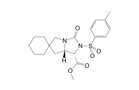 Syn-Methyl spirocyclohexan-1',6-hexahydro-3-oxo-2-tosyl-1H-pyrrolo-[1,2-e]imidazole-1-carboxylate