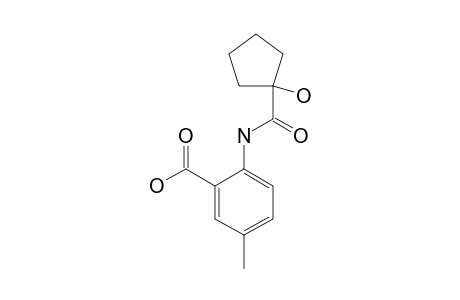 2-(1'-HYDROXYCYClOPENTANECARBOXAMIDO)-5-METHYLBENZOIC_ACID