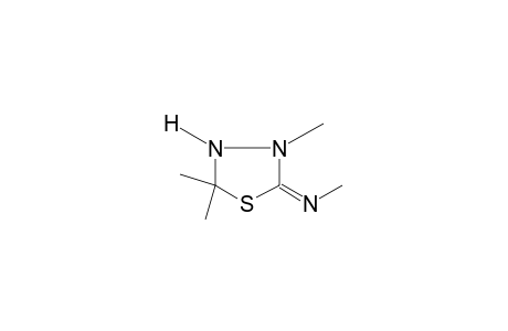 2-(methylimino)-3,5,5-trimethyl-1,3,4-thiadiazolidine