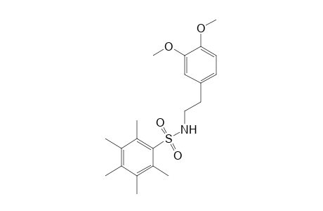 N-(3,4-dimethoxyphenethyl)-2,3,4,5,6-pentamethylbenzenesulfonamide