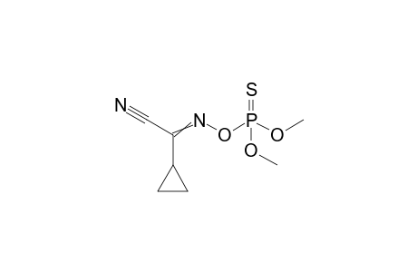 2,4-Dioxa-5-aza-3-phosphahept-5-ene-7-nitrile, 6-cyclopropyl-3-methoxy-, 3-sulfide