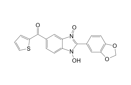 (1H)Benzimidazole, 2-(1,3-benzodioxol-5-yl)-5-(thien-2-ylcarbonyl)-1-hydroxy-3-oxide