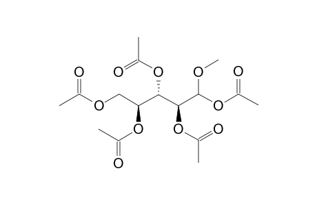 (1R,1S)-1,2,3,4,5-PENTA-O-ACETYL-L-RIBOSE-METHYL-HEMIACETALS;MAJOR-ISOMER