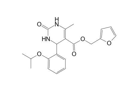 5-Pyrimidinecarboxylic acid, 1,2,3,4-tetrahydro-6-methyl-4-[2-(1-methylethoxy)phenyl]-2-oxo-, 2-furanylmethyl ester