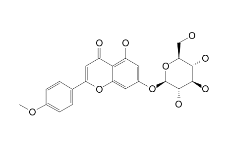 ACACETIN-7-O-BETA-D-GLUCOPYRANOSIDE