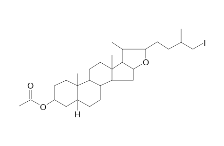 Coprostan-16,22-epoxy-3.alpha.-ol 3-o-acetyl-26-iodo-