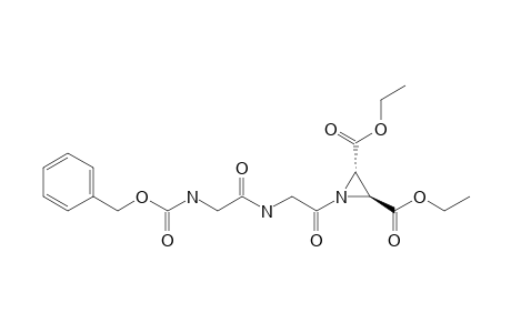 (2S,3S)-1-[1-oxo-2-[[1-oxo-2-(phenylmethoxycarbonylamino)ethyl]amino]ethyl]aziridine-2,3-dicarboxylic acid diethyl ester