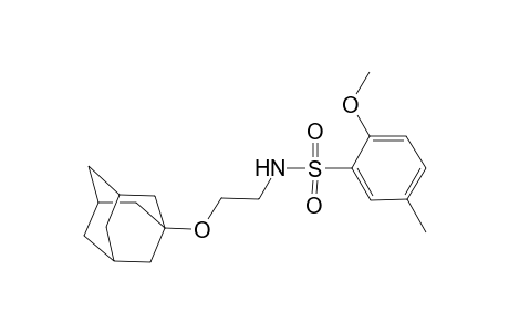 Benzenesulfonamide, N-[2-(adamantan-1-yloxy)ethyl]-2-methoxy-5-methyl-