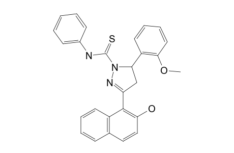 3-(2-HYDROXY-NAPHTHALEN-1-YL)-5-(2-METHOXYPHENYL)-N-PHENYL-PYRAZOLINE-1-CARBOTHIOAMIDE