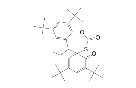 3',5',7,9-TETRA-(TERT.-BUTYL)-5-ETHYLSPIRO-[1,3-BENZOXATHIEPIN-4(5H),1'-CYCLOHEXA-[2,4]-DIENE]-2,2'-DIONE
