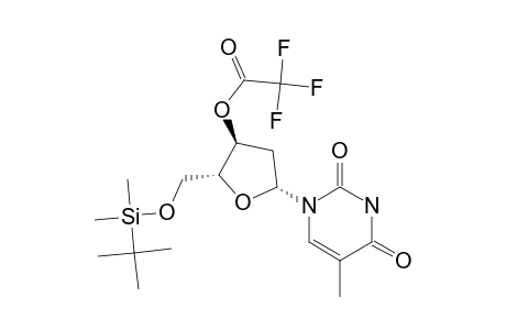 Thymidine, 5'-o-[(1,1-dimethylethyl)dimethylsilyl]-, 3'-(trifluoroacetate)