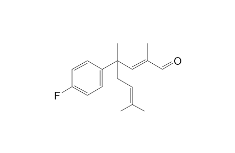 (E)-4-(4-Fluorophenyl)-2,4,7-trimethyloct-2,6-dienal