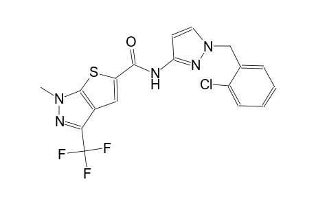 1H-thieno[2,3-c]pyrazole-5-carboxamide, N-[1-[(2-chlorophenyl)methyl]-1H-pyrazol-3-yl]-1-methyl-3-(trifluoromethyl)-
