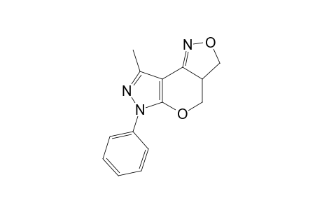 3a,4-Dihydro-8-methyl-6-phenyl-3H,6H-pyrazolo[4',3':5,6]pyrano[4,3-c]isoxazole