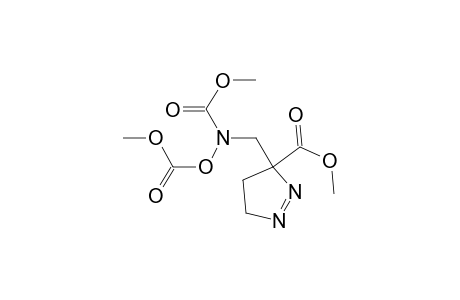 3-[[carbomethoxy(carbomethoxyoxy)amino]methyl]-1-pyrazoline-3-carboxylic acid methyl ester