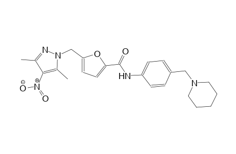 5-[(3,5-dimethyl-4-nitro-1H-pyrazol-1-yl)methyl]-N-[4-(1-piperidinylmethyl)phenyl]-2-furamide