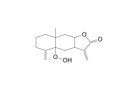 NAPHTHO[2,3-B]FURAN-2(3H)-ONE, DECAHYDRO-4A-HYDROPEROXY-8A-METHYL-3,5-BIS(METHYLENE)-