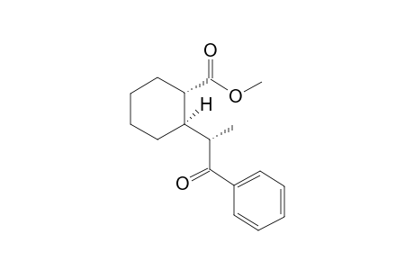 (+)-(1S,2R,1'S)-2-(1-benzoylethyl)cyclohexanecarboxylicacid-methylester
